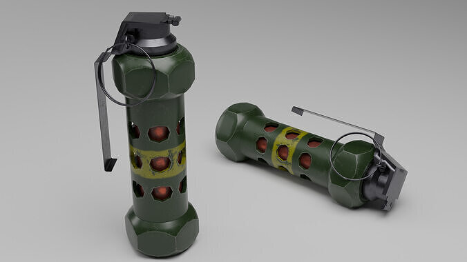 Flash Bang Grenade Low-poly 3D model