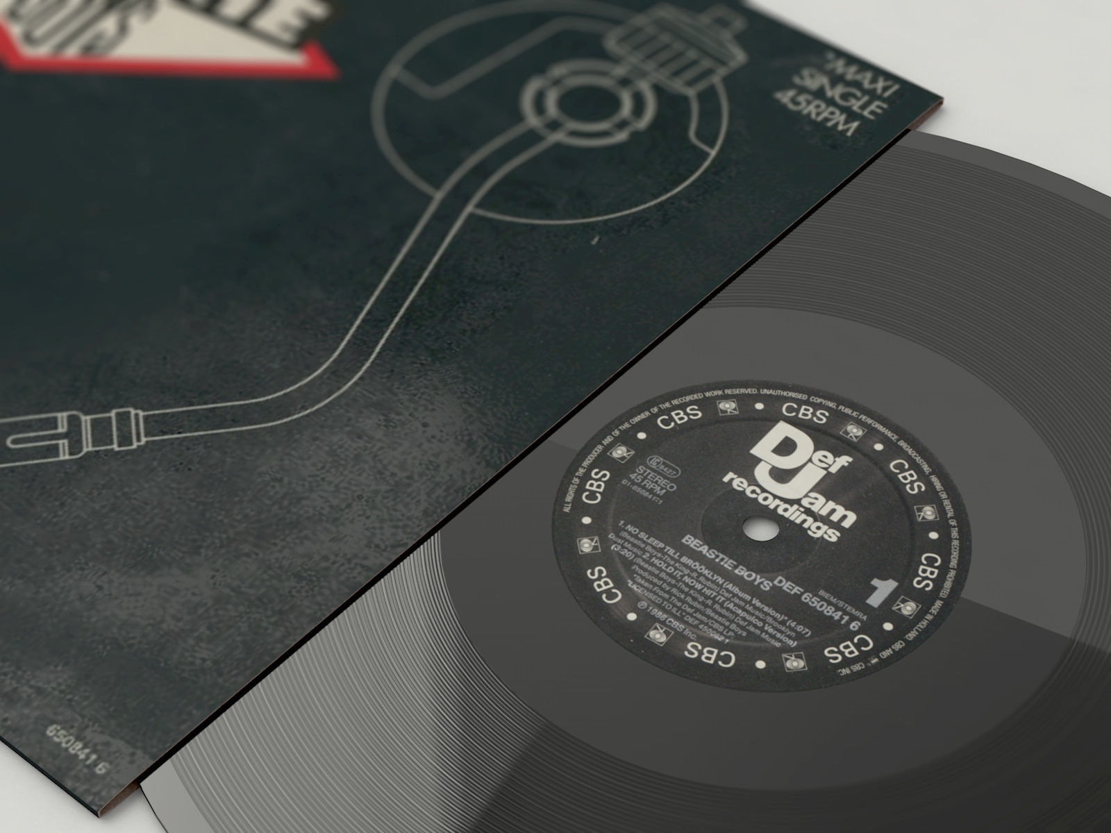 Vinyl Record 3D model_4