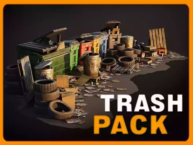 Trash Pack - Urban Game-Ready Assets