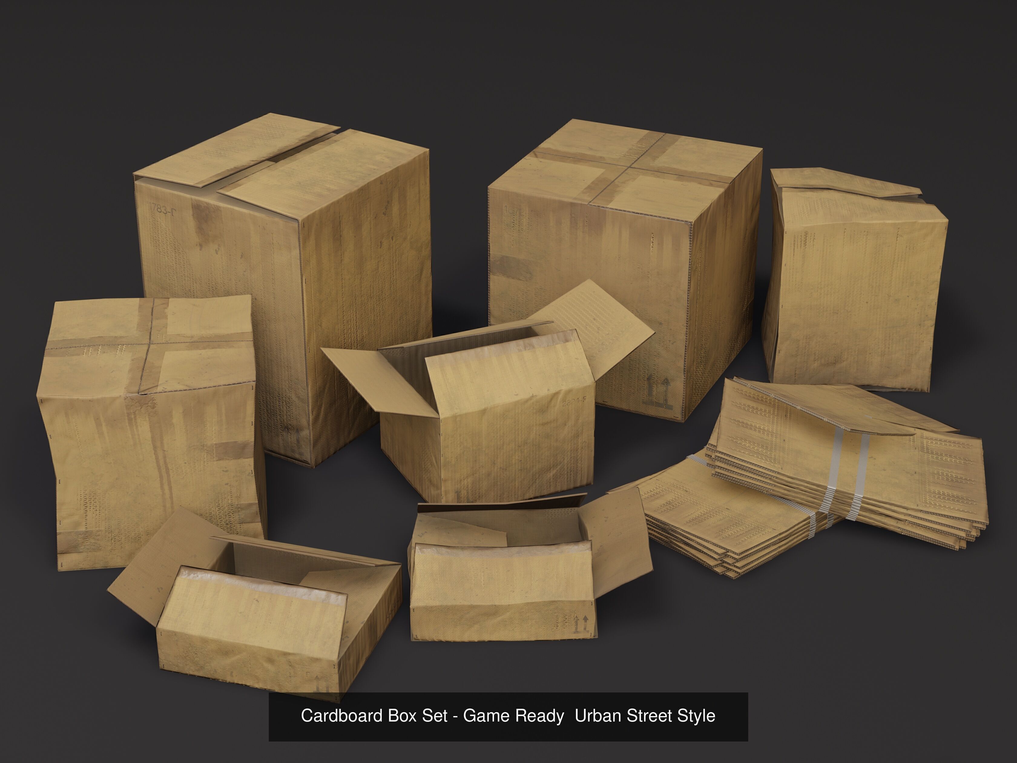 Trash Pack - Urban Game-Ready Assets 3D Model Collection_9