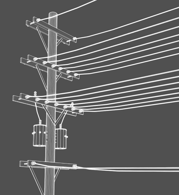 Light Pole Low-poly 3D model_14