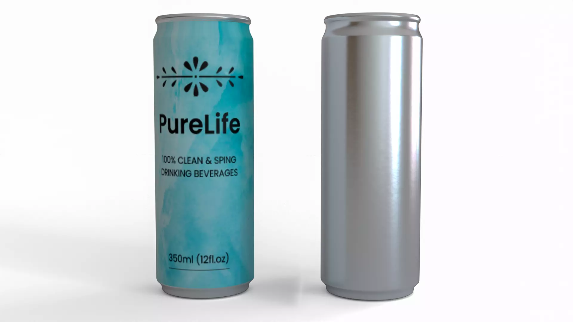 Aluminum can Bottle 3D model