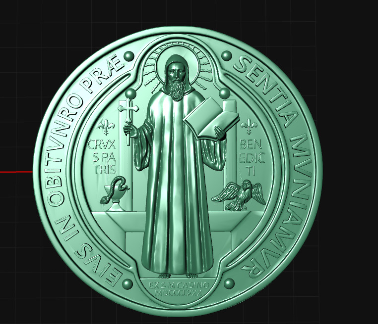 Saint Benedict 3D print model_4