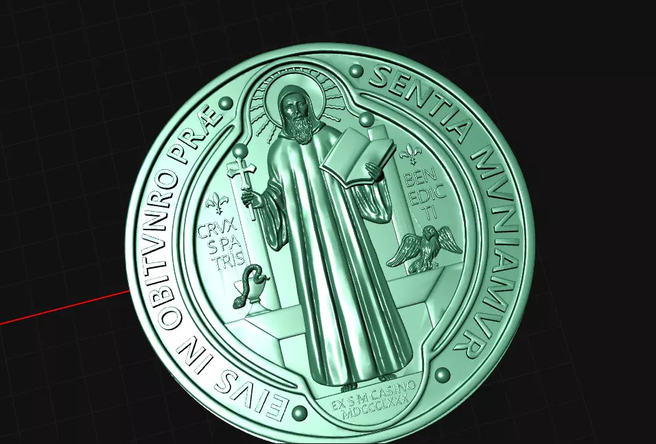 Saint Benedict 3D print model_0