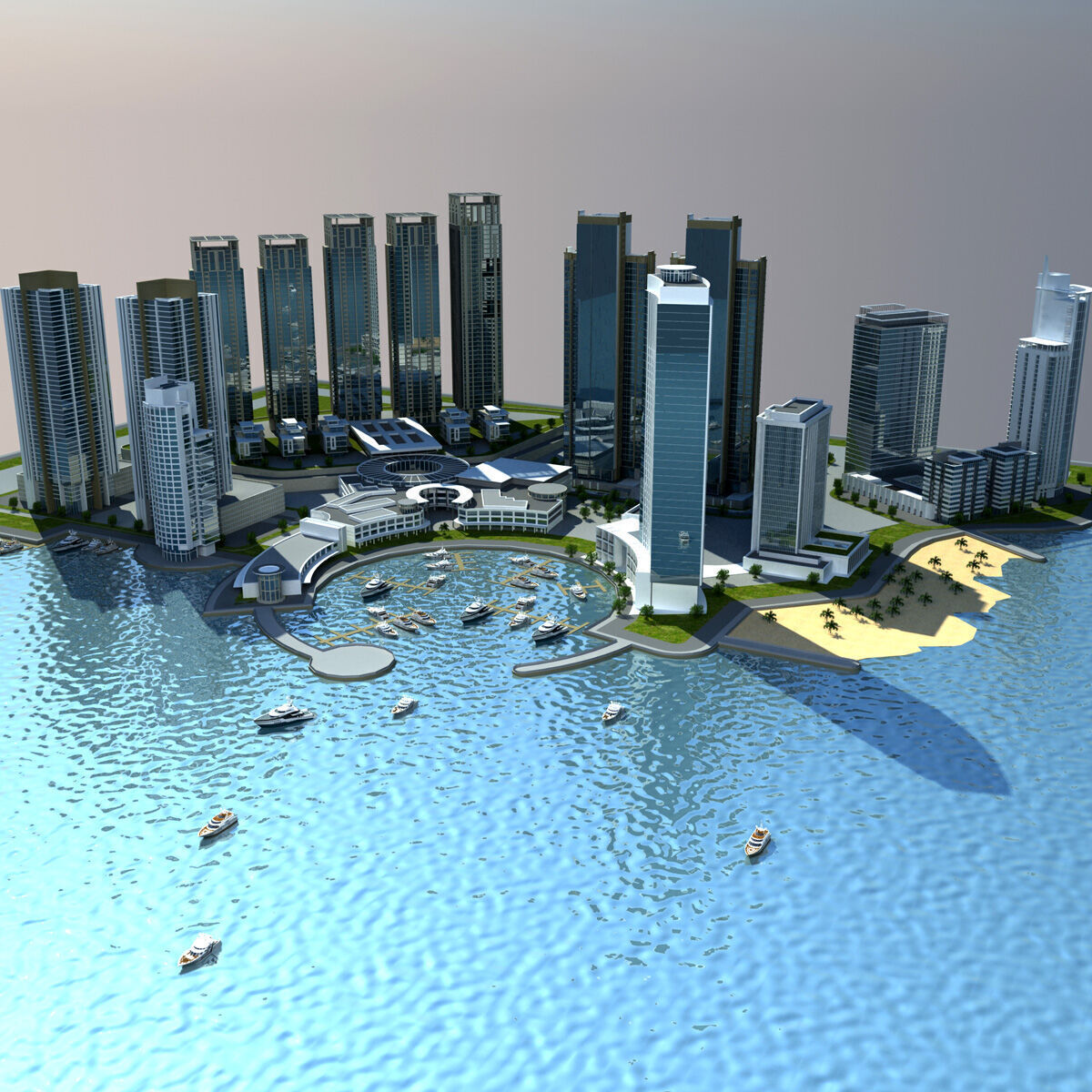 Marina Square - Abu Dhabi 3D model_6
