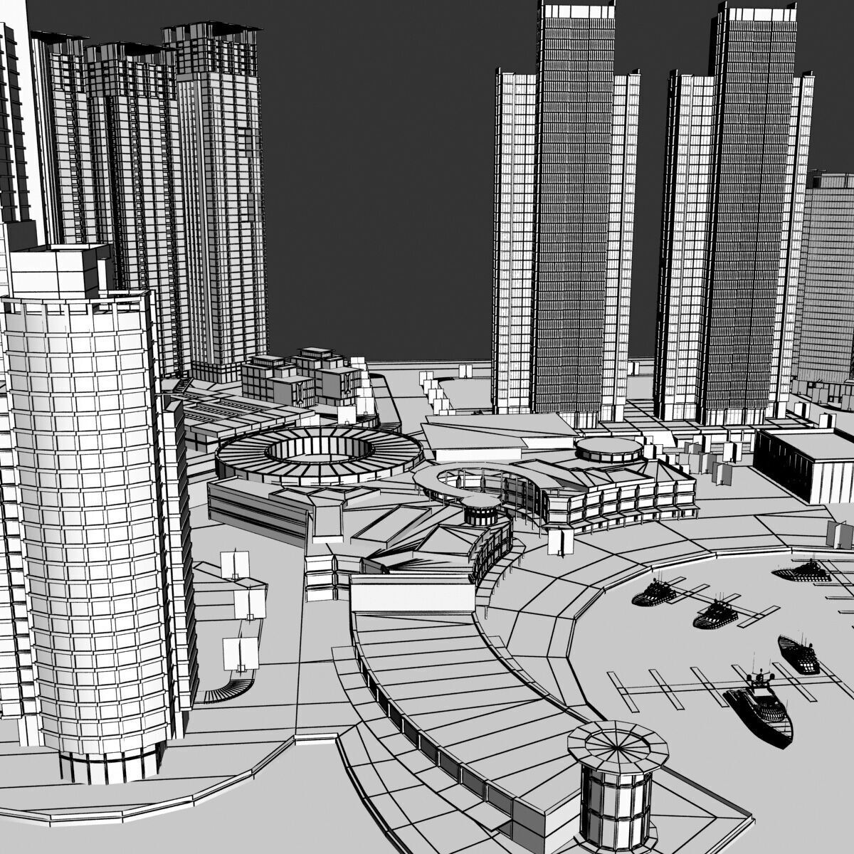 Marina Square - Abu Dhabi 3D model_12