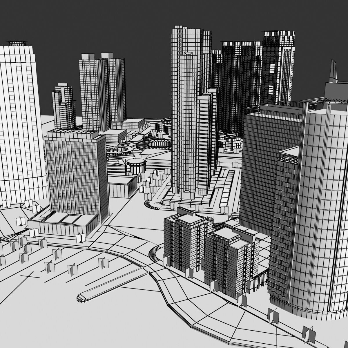 Marina Square - Abu Dhabi 3D model_13