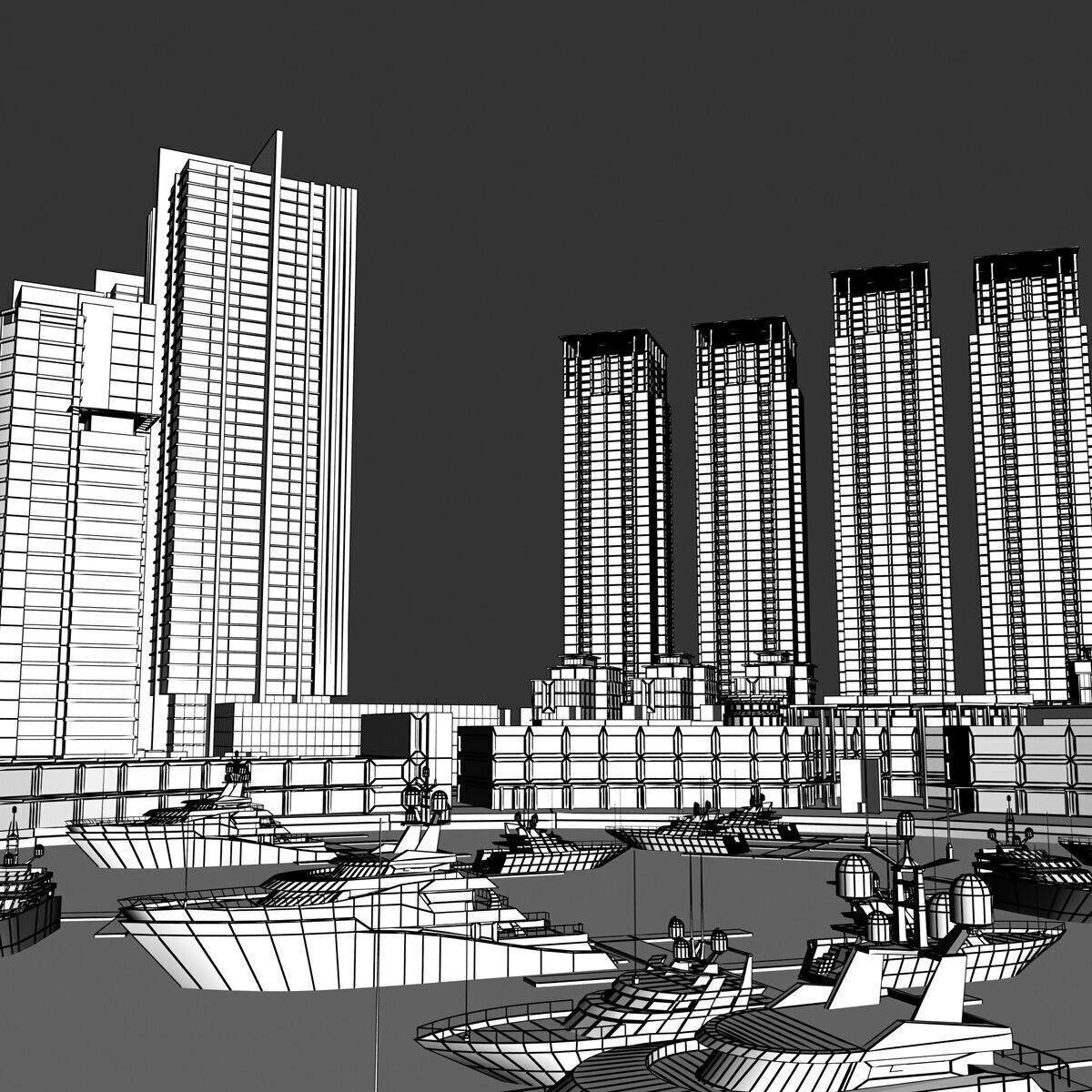 Marina Square - Abu Dhabi 3D model_11