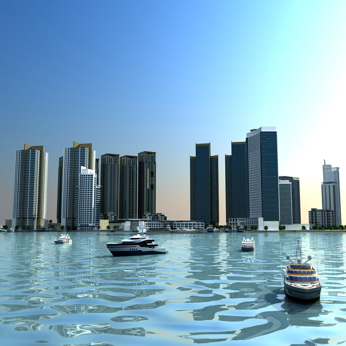 Marina Square - Abu Dhabi 3D model_1