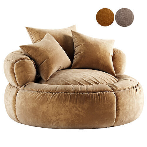 Memory Foam Bean Bag Chair for Kids 3D model