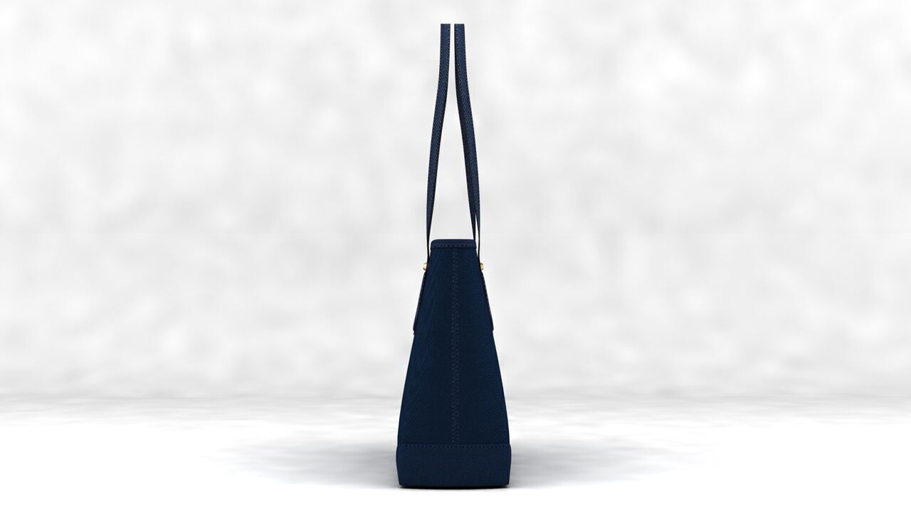 Shoulder bag Low-poly 3D model_12