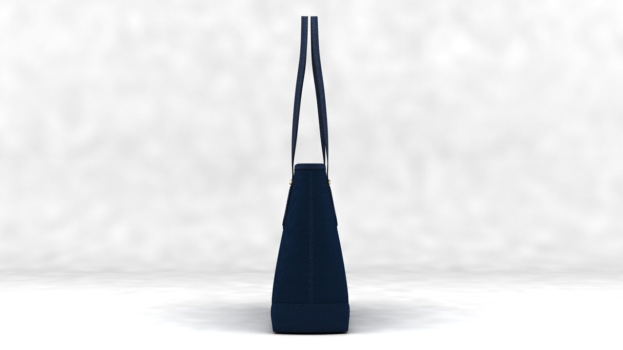 Shoulder bag Low-poly 3D model_6