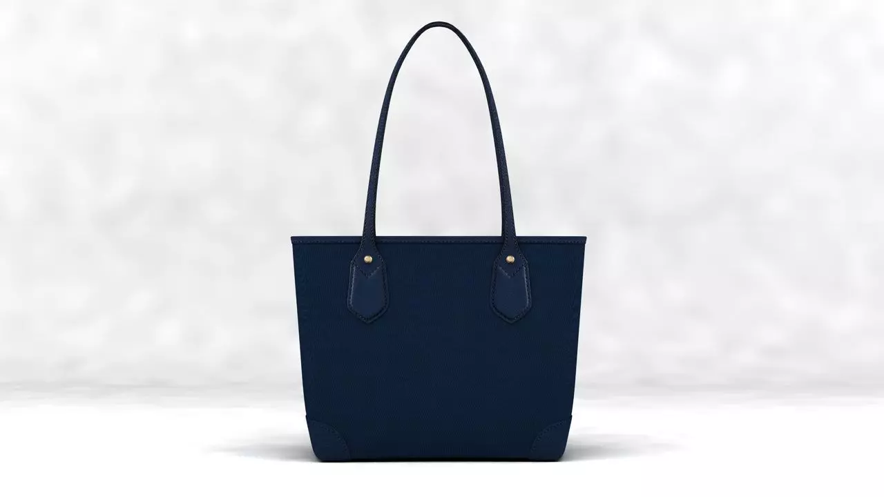 Shoulder bag Low-poly 3D model_0