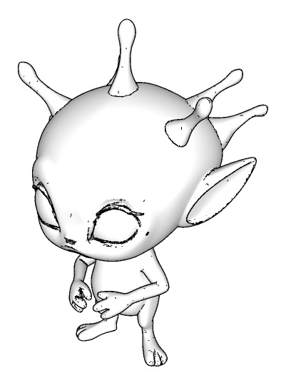 Cute Alien 3D Model 3D model_2