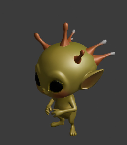 Cute Alien 3D Model 3D model_1