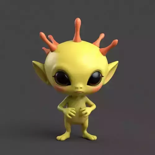 Cute Alien 3D Model 3D model Cute Alien 3D Model 3D model