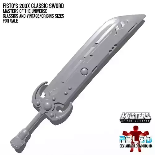  Fisto 200X Classics Sword MOTU HE-MAN