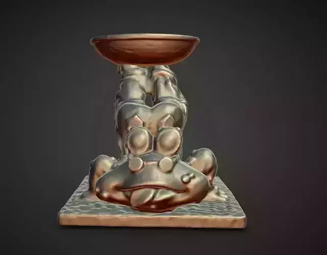 froggy legs in the air plate holder 3D print model froggy legs in the air plate holder 3D print model