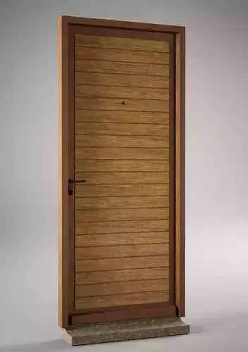 Traditional wooden exterior door