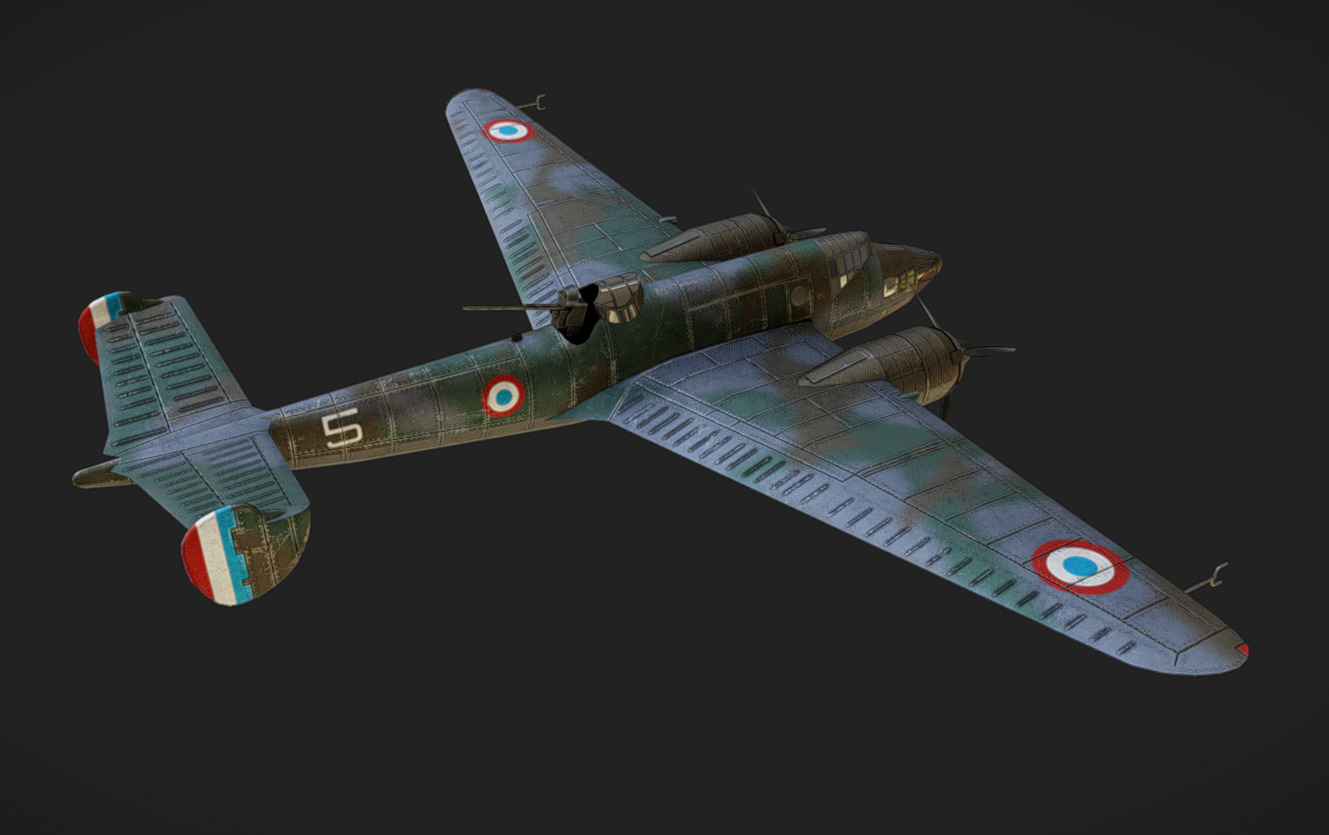 Liore et Olivier LeO451 Low-poly 3D model_3