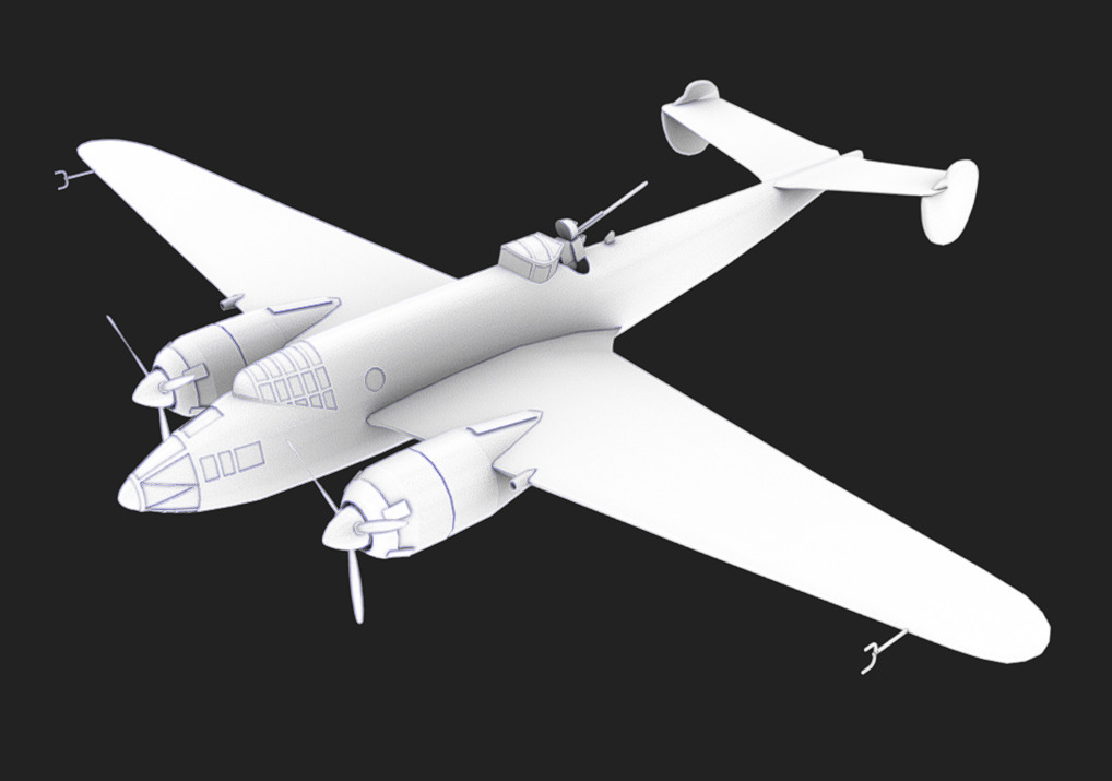 Liore et Olivier LeO451 Low-poly 3D model_13