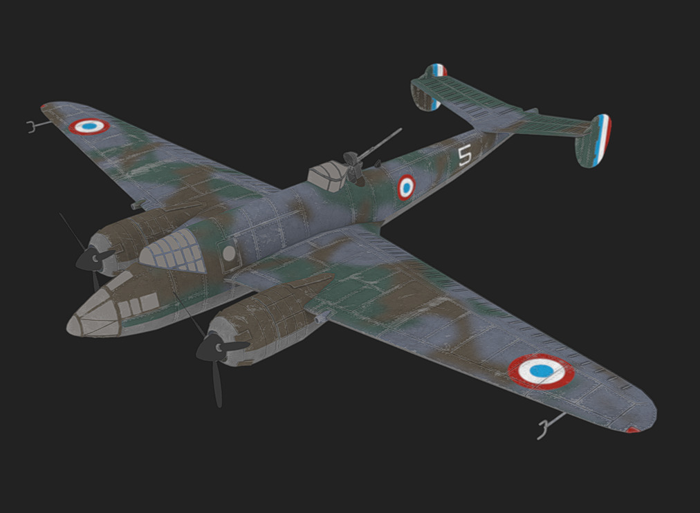 Liore et Olivier LeO451 Low-poly 3D model_12