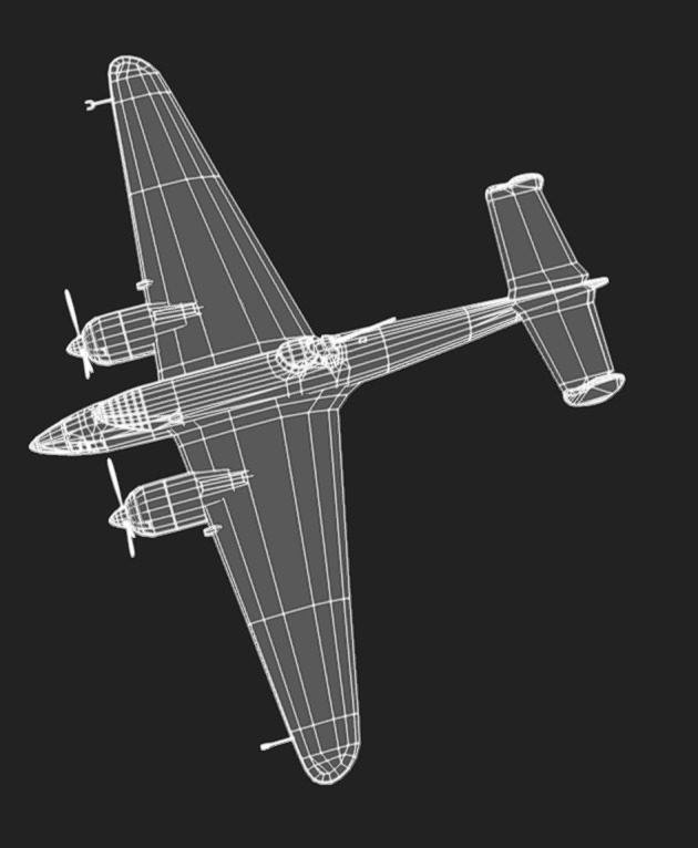 Liore et Olivier LeO451 Low-poly 3D model_17