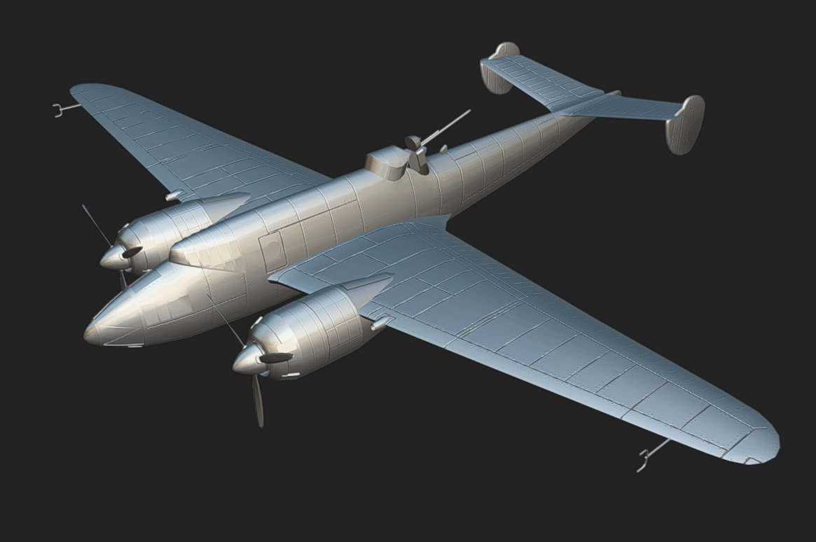 Liore et Olivier LeO451 Low-poly 3D model_14