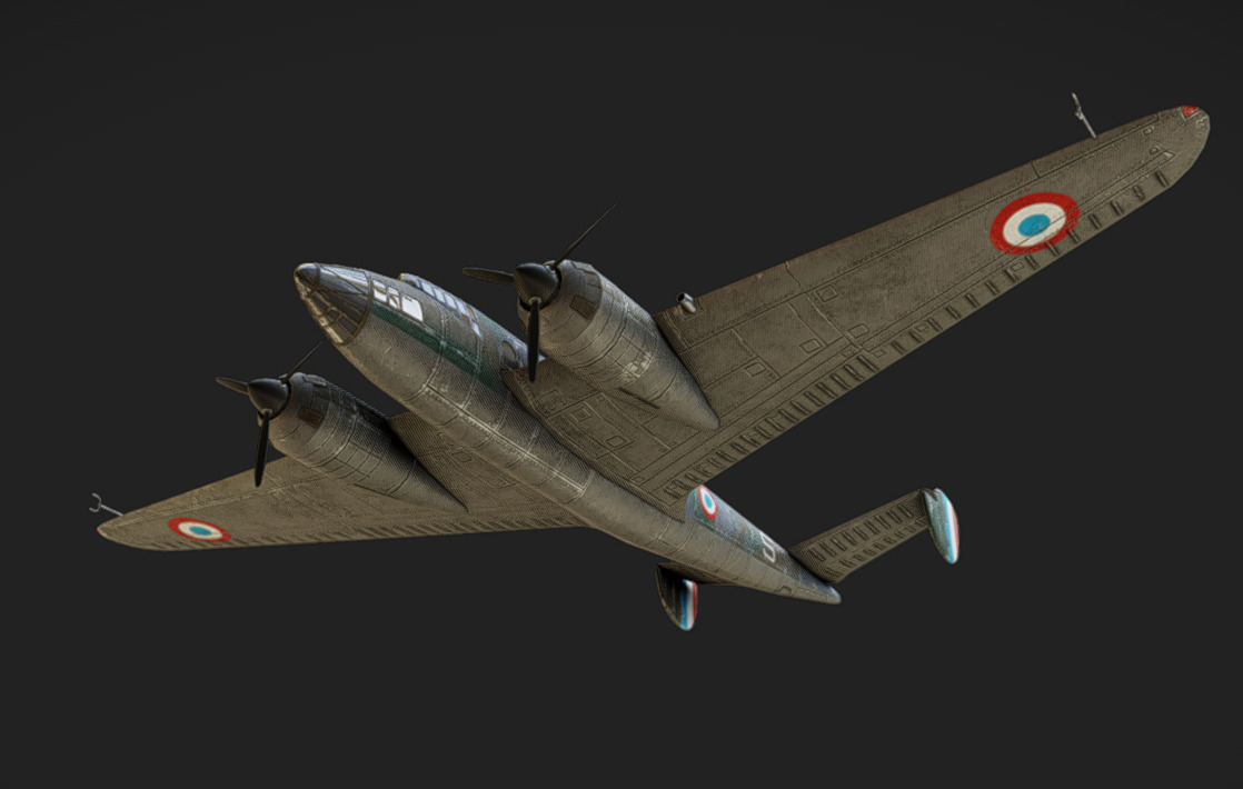 Liore et Olivier LeO451 Low-poly 3D model_10