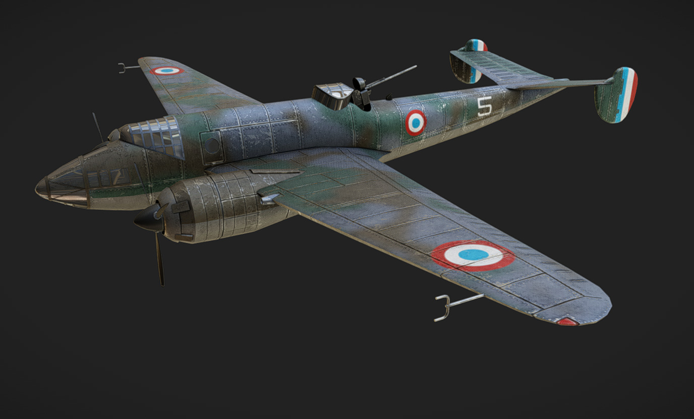 Liore et Olivier LeO451 Low-poly 3D model_6