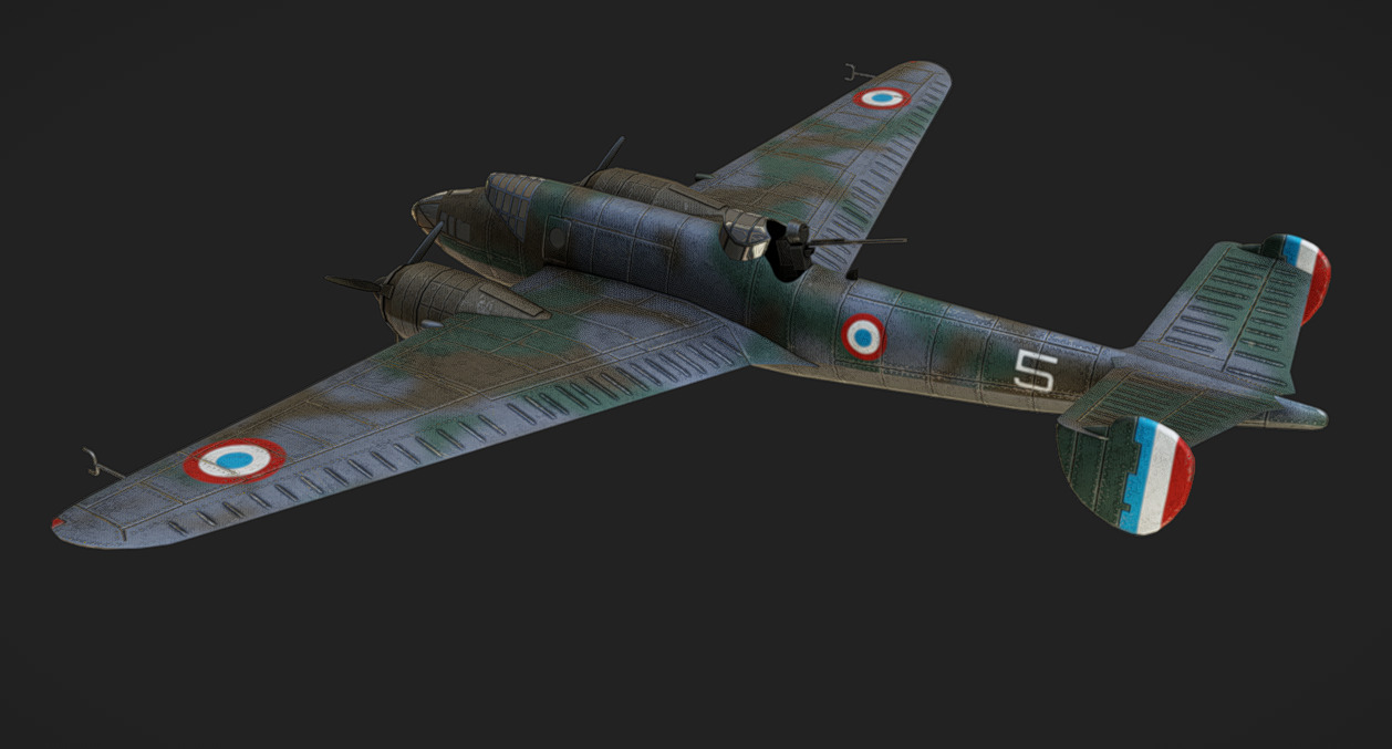 Liore et Olivier LeO451 Low-poly 3D model_5