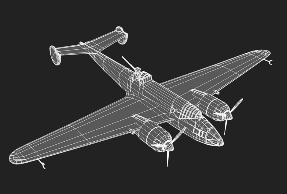 Liore et Olivier LeO451 Low-poly 3D model_16