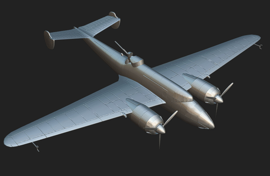 Liore et Olivier LeO451 Low-poly 3D model_15