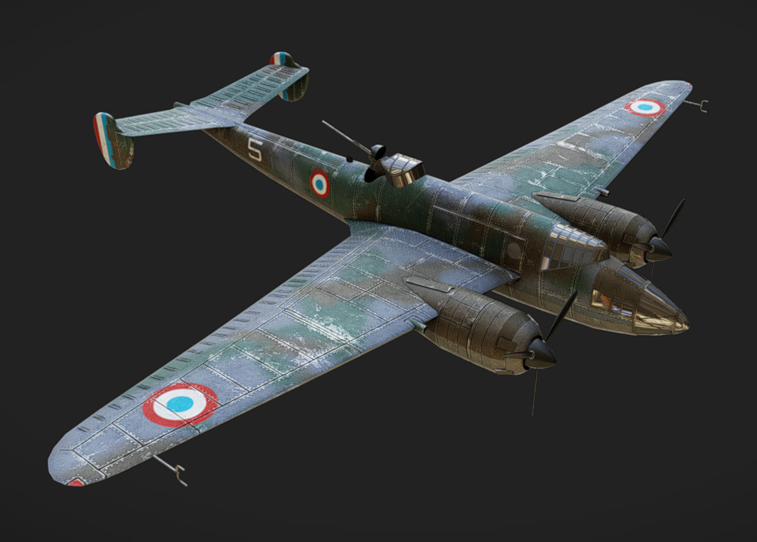 Liore et Olivier LeO451 Low-poly 3D model_2