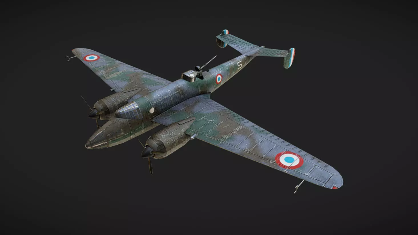 Liore et Olivier LeO451 Low-poly 3D model_0