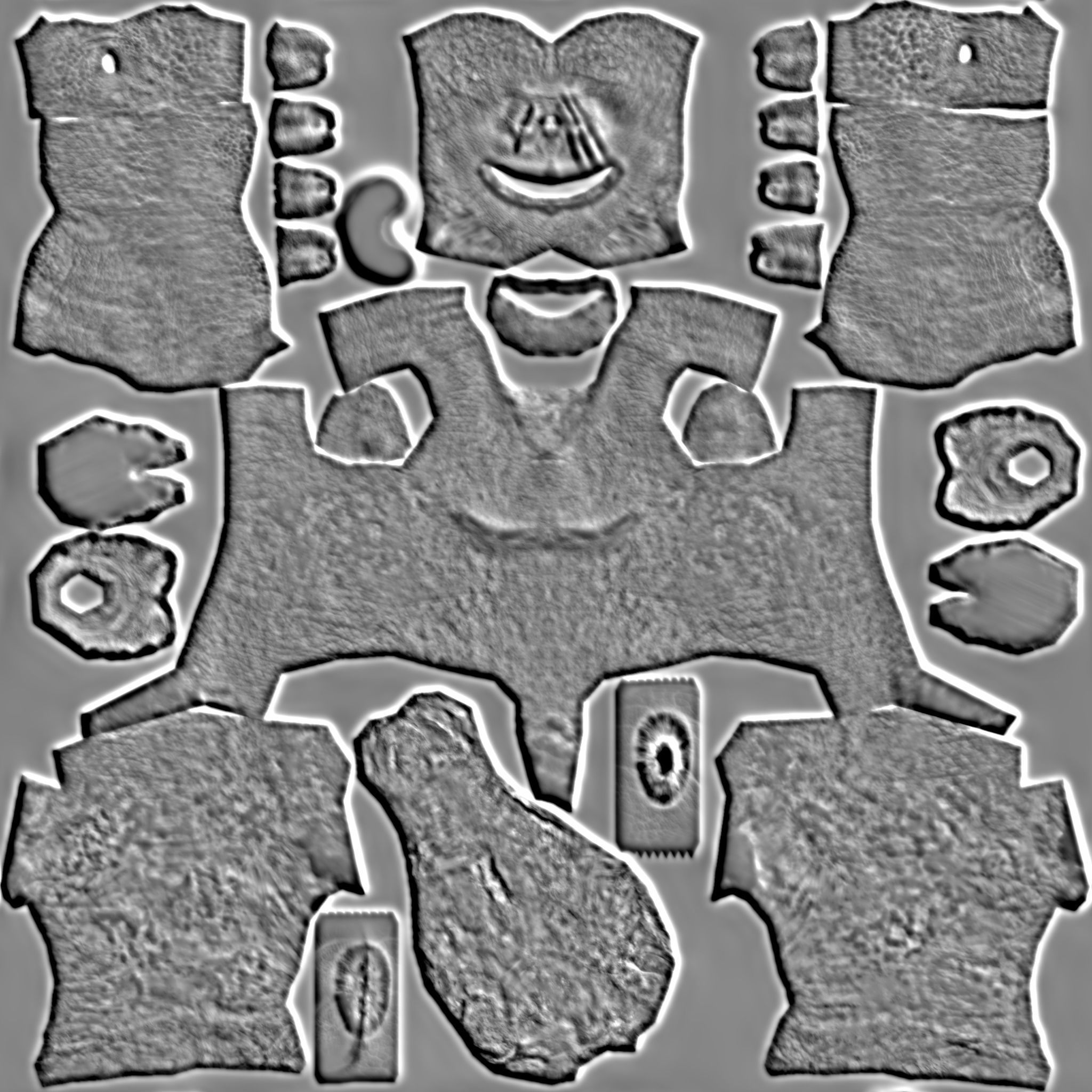 Ogre-Troll gorilla Low-poly 3D model_6