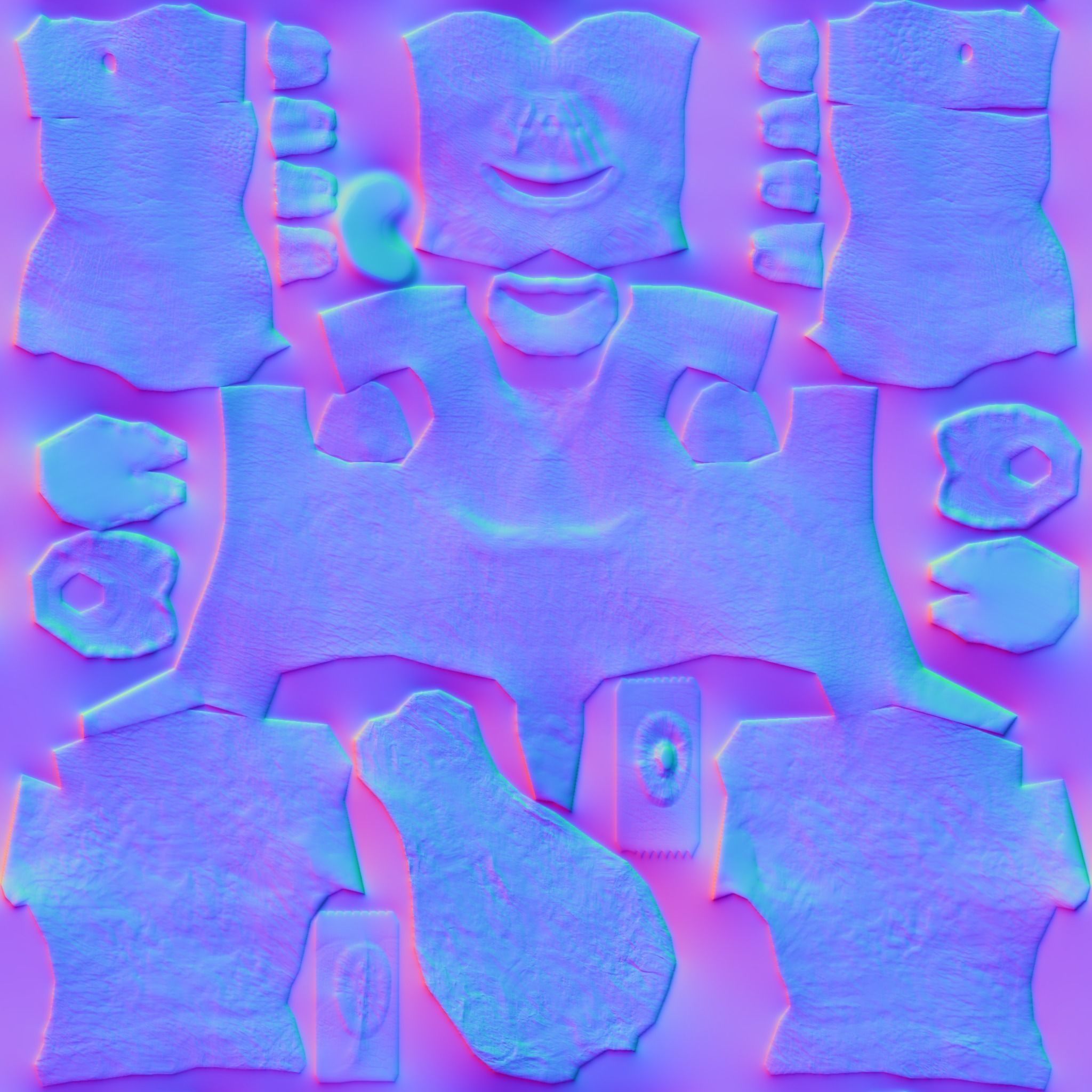 Ogre-Troll gorilla Low-poly 3D model_7