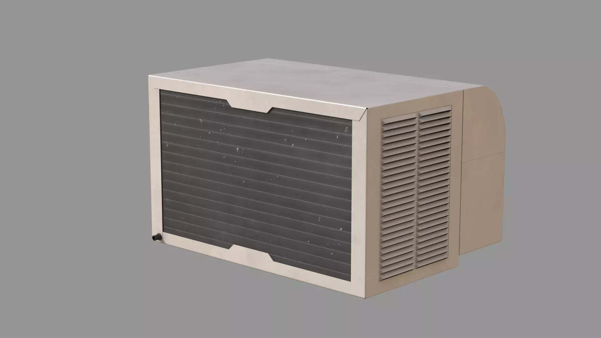Window Air Conditioner Unit Low-poly 3D model