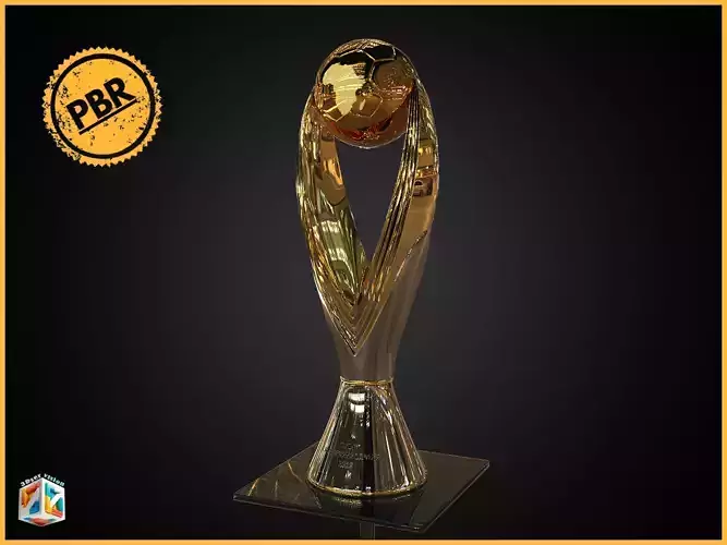 CAF Champions League new Trophy award 2025 African  3D model
