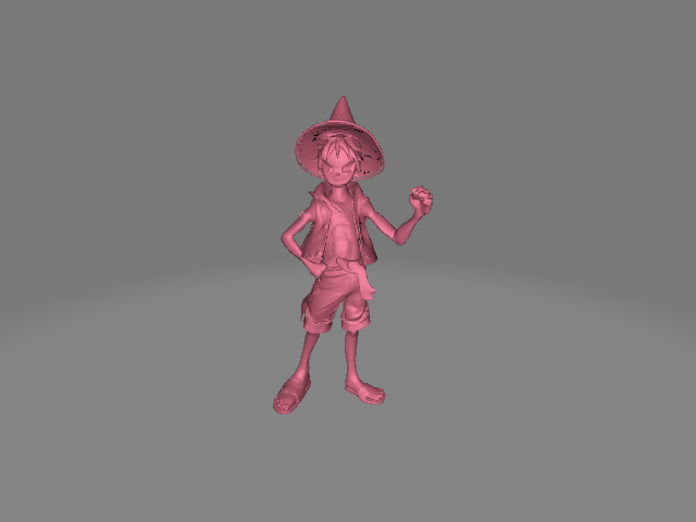Monkey D Luffy 3D Model Low-poly 3D model_1
