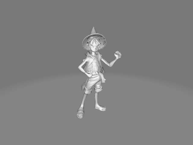Monkey D Luffy 3D Model Low-poly 3D model_3
