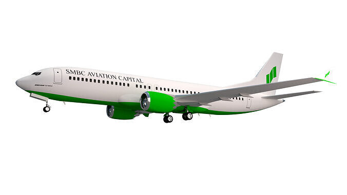 SMBC Aviation Capital Boeing 737 max 8 3D model