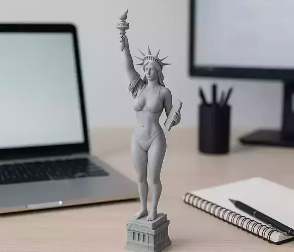 Bikini Liberty - Modern Liberty Statue