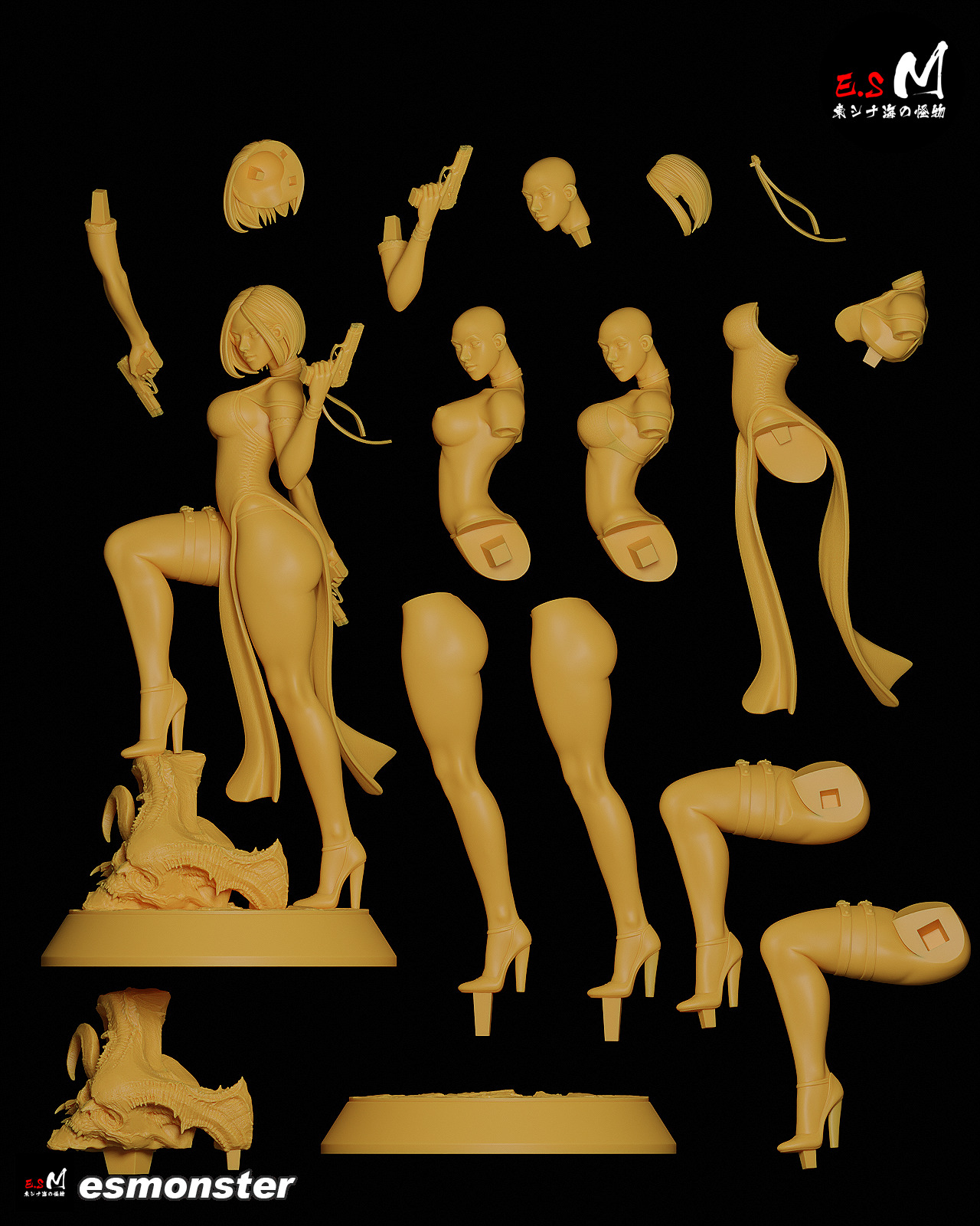 Ada wong CHARACTER BY ESM 3D print model_25