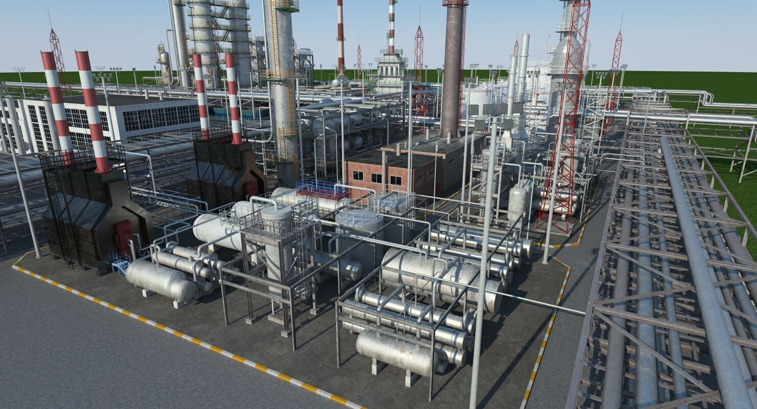 Refinery 3D model_7