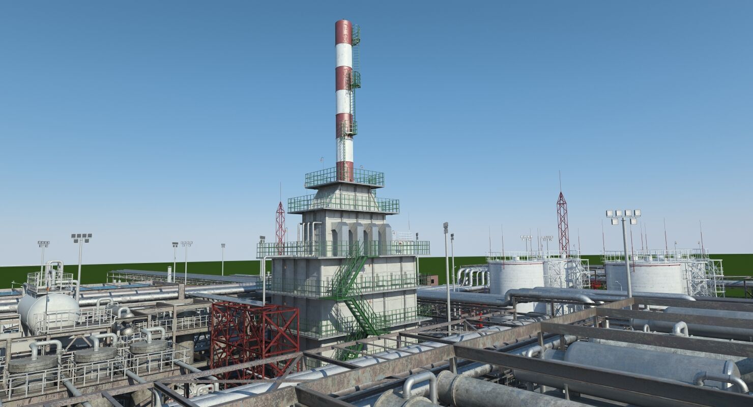 Refinery 3D model_9