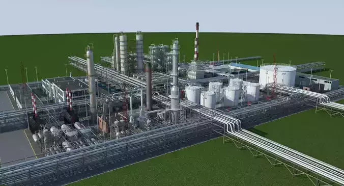 Refinery 3D model