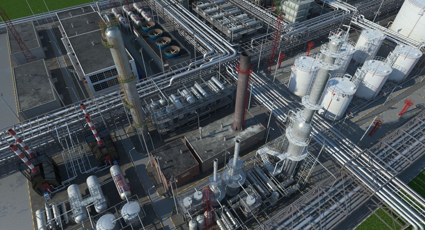 Refinery 3D model_8