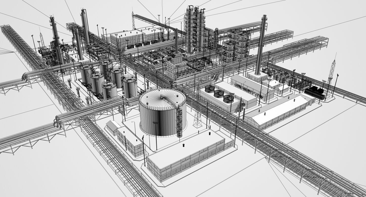 Refinery 3D model_37
