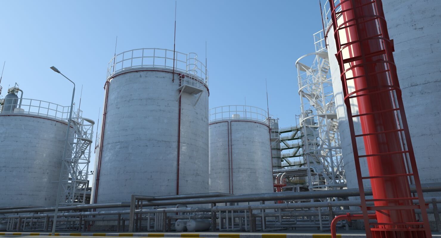 Refinery 3D model_11